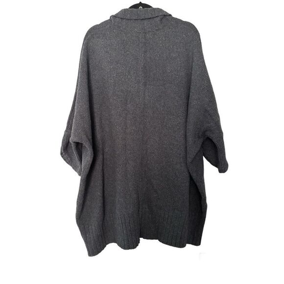 Soft Surroundings Gray Thick Full Zip Sweater NO SZ TAG SEE MEASURMENTS Winter - Picture 2 of 8